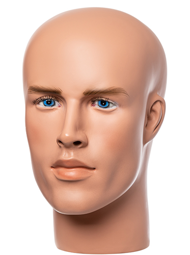 Captain Erikson - Hyper Realistic Male Display Head with Blue Eyes