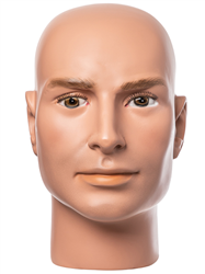 Sergeant Cooper Thompson - Hyper Realistic Male Display Head with Brown Eyes