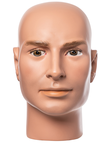 Sergeant Cooper Thompson - Hyper Realistic Male Display Head with Brown Eyes