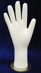 Flexible Fully Posable White Right Hand Display from www.zingdisplay.com