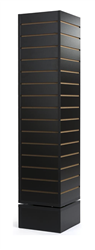 Revolving Slatwall Tower Black