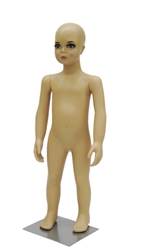 1 year old toddler in standing pose. Unisex toddler with realistic facial features.