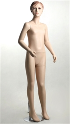 Female Teenage Mannequin with Molded Hair and Realistic Facial Features