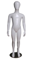 4' Tall Child Mannequin Egghead in White