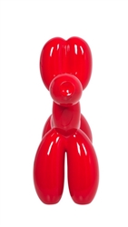 Glossy Red Balloon Animal Dog Mannequin