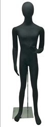 Jersey Covered Fully Posable Male Mannequin in black
