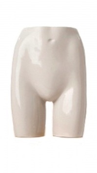 Glossy White Female Bottom Display Form