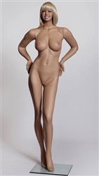 Big Breasted Sexy Realistic Female Flesh Tone Mannequin