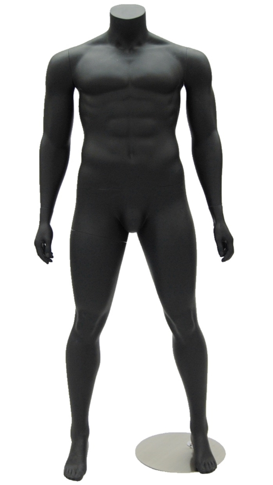 Male Mannequin - Headless, Arms by Side, Left Leg Slightly Forward