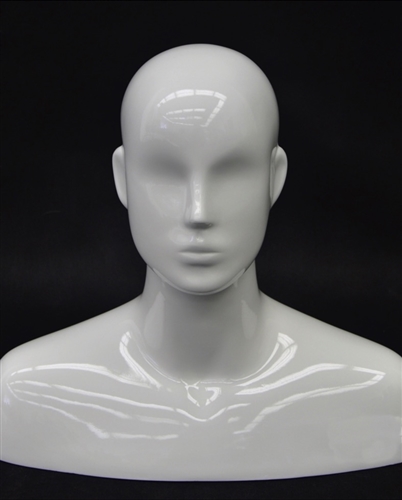 Glossy White Egghead Male Display