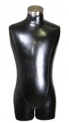 Black Male 3/4 Torso Display Form