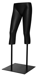 Matte Black Female Mannequin Legs Walking