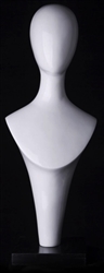 Stylish Gloss White Abstract Head Display Stylish Abstract Head Display in Glossy White
