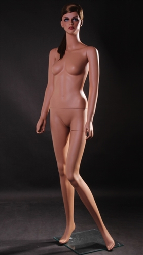 Rose Tan Skin Female Mannequin - Leg Bent from www.zingdisplay.com