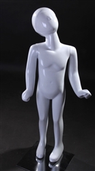 Standing Child Mannequin in White