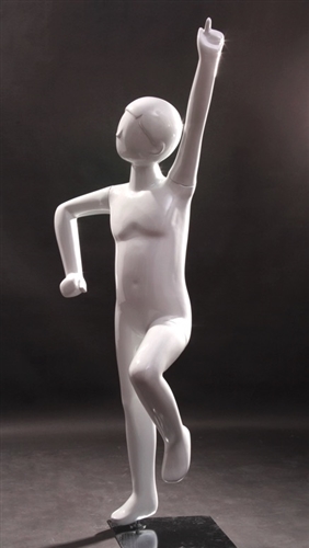 Standing Child Mannequin in White