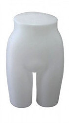 Matte White Plastic Female Lower Body Torso