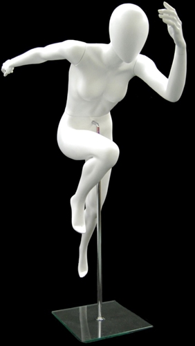 Egghead Female Mannequin in Full Sprint Pose