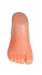 Skin Tone Plastic Right Foot Form Display