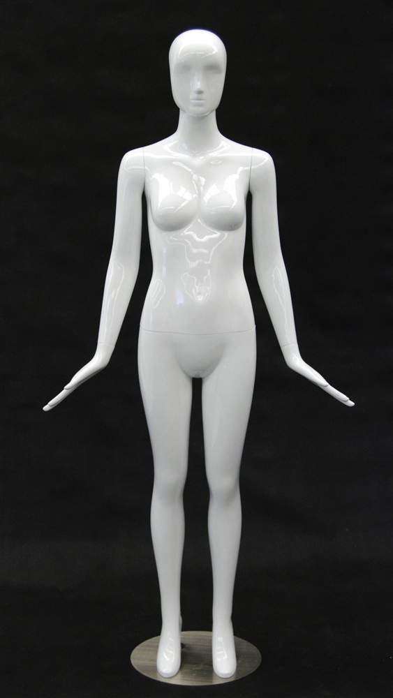 Donna Glossy White Full Body Female Mannequin