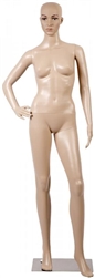 Unbreakable Female Mannequin in Tan with Facial Features