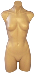 Headless Fleshtone Female 3/4 Torso - Display Form