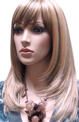 Dirty Blonde Mannequin Wig with Bangs