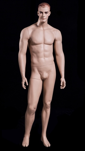 Male Mannequin Form with Realistic Facial Features