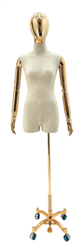 Female Body From - Gold Adjustable Arms