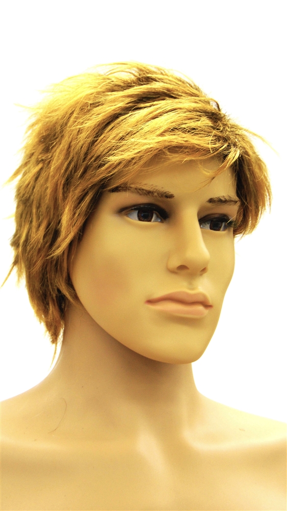 Male Mannequin Wig Short Dirty Blond Hair from Zing Display