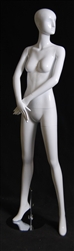 Abstract Head Female Mannequin in Glossy White from www.zingdisplay.com