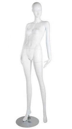Matte White Abstract Vogue Female Mannequin