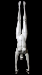 Glossy Pearl Abstract Female Handstand Yoga Mannequin