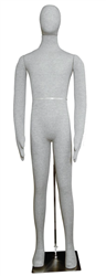 Posable Male Mannequin in Grey