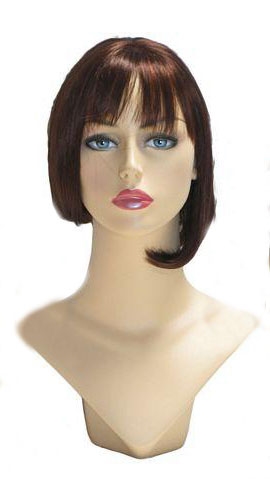 Brownish Red Womans Bob wig for mannequin or head display