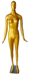 Female Mannequin in Glossy Gold from www.zingdisplay.com