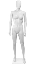 Female White Mannequin in Straight Forward Pose