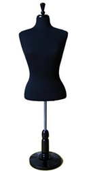 MN-SW449BASE Female 3/4 Upper Torso Mannequin Dress Form with Arms and –  DisplayImporter