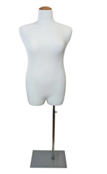 Female Plus Size Dress Form Mannequin with Base