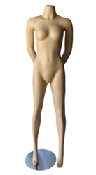 Female Headless Mannequin with Arms Behind Back