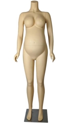 Headless Fleshtone Maternity Mannequin From ZingDisplay.com