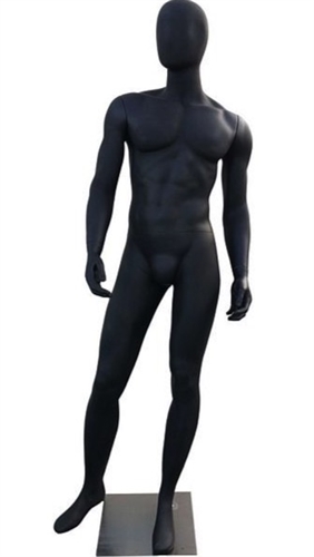 Male Mannequin in Black from www.zingdisplay.com