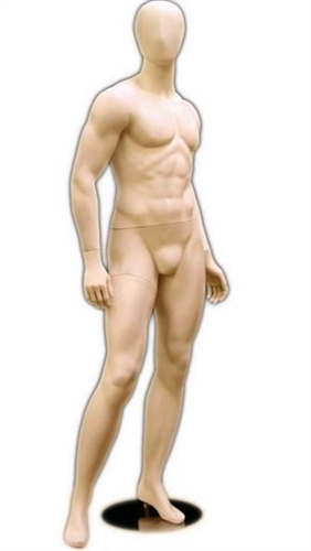 Male Mannequin in Tan Fleshtone from www.zingdisplay.com