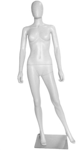 Female Egghead Mannequin in Unbreakable Plastic