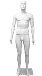 Male Mannequin in Unbreakable White Plastic from www.zingdisplay.com