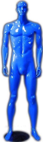 Male Mannequin in Glossy Blue from www.zingdisplay.com