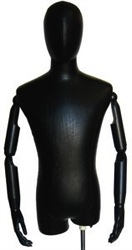 Egghead Male Dress Form with Flexible Arms and Fingers