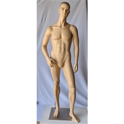 Hyper Realistic Male Athletic Fleshtone Mannequin From ZingDisplay.com