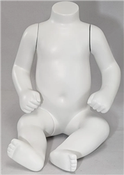 White Headless Sitting Baby Mannequin (6-9 Months)