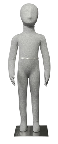 3' 8" Grey Full Body Bendable Child Mannequin